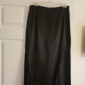 David Meister Black Satin Skirt